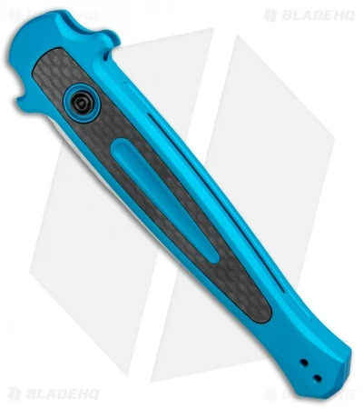 Kershaw Launch 8 Stiletto Automatic Knife Teal/CF (3.5" Stonewash) Kershaw Launch 8 Stiletto Automatic Knife Teal/CF (3.5" Stonewash) -Benchmade Store Kershaw Launch 8 Stiletto Auto Teal CF SW KER7150TEALSW BHQ 105834 jr spine