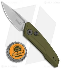 Kershaw Launch 9 Automatic Knife OD Green (1.8" Working Finish) 7250OLSW -Benchmade Store Kershaw Launch 9 Auto OD Green Working KER7250OLSW BHQ 113298 jr bottlecap