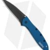 Kershaw Leek Assisted Opening Knife Blue (3" Black) 1660NBBLK -Benchmade Store Kershaw Leek Blue black BHQ 77341 er