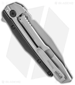 Kershaw Lithium Reverse Tanto Spring Assisted Knife Black GFN (3.25" BB) 2049 -Benchmade Store Kershaw Lithium Reverse Tanto SA Black GFN BB BHQ 139781 jr side