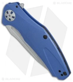 Kershaw Natrix A/O Sub-Frame Lock Knife Blue G-10 (3.25" Stonewash) 7007BLU -Benchmade Store Kershaw Natrix AO blue G10 SW BHQ 79759 er spine