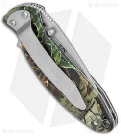 Kershaw Scallion Flipper Knife Tree Camo Aluminum (2.25" Satin) 1620C -Benchmade Store Kershaw Scallion Assisted Opening Tree Camo BB 1620C BHQ 0377 jr side