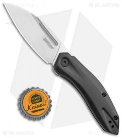 Kershaw Turismo Assisted Opening Knife Black Stainless Steel (2.9" Satin) 5505 -Benchmade Store Kershaw Turismo Assisted Opening Black SS Satin 5505 BHQ 94070 jr bottlecap
