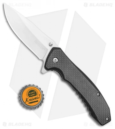 Kershaw Wire Spring Assisted Liner Lock Knife Carbon Fiber/G10 (3.25" Satin) Kershaw Wire Spring Assisted Liner Lock Knife Carbon Fiber/G10 (3.25" Satin) -Benchmade Store Kershaw Wire SA LL CF G 10 Satin KS1337X BHQ 99875 jr bottlecap
