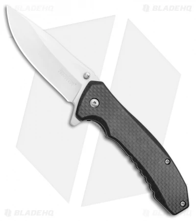 Kershaw Wire Spring Assisted Liner Lock Knife Carbon Fiber/G10 (3.25" Satin) Kershaw Wire Spring Assisted Liner Lock Knife Carbon Fiber/G10 (3.25" Satin) -Benchmade Store Kershaw Wire SA LL CF G 10 Satin KS1337X BHQ 99875 jr