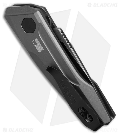 Kershaw Launch 9 Automatic Knife Drop Point Gray Aluminum (2" Black SW) Kershaw Launch 9 Automatic Knife Drop Point Gray Aluminum (2" Black SW) -Benchmade Store Kershaw launch 9 AK Drop Point Gray Aluminum 2in BSW BHQ 177025 td side