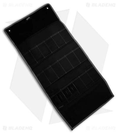 KNAFS Burrito Grande EDC Storage Roll Carry Case - Black Waxed Canvas KNAFS Burrito Grande EDC Storage Roll Carry Case - Black Waxed Canvas -Benchmade Store Knafs CO Burrito Grande EDC Storage Roll Carry Case Black Waxed Canvas BHQ 181080 td open