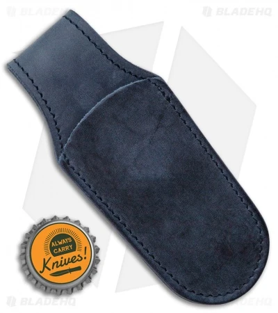 MKM Leather Pocket Knife Sheath - Dark Blue MKM Leather Pocket Knife Sheath - Dark Blue -Benchmade Store MKM Leather Pocket Knife Sheath Blue BHQ 123138 LS Bottlecap