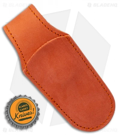 MKM Leather Pocket Knife Sheath - Orange MKM Leather Pocket Knife Sheath - Orange -Benchmade Store MKM Leather Pocket Knife Sheath Orange BHQ 123141 LS Bottlecap