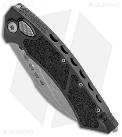 Microtech Hawk Automatic Knife (4" Apocalyptic) 166-10AP Microtech Hawk Automatic Knife (4" Apocalyptic) 166-10AP -Benchmade Store Microtech Hawk Auto Black Apocalyptic 166 10AP BHQ 114197 jr spine