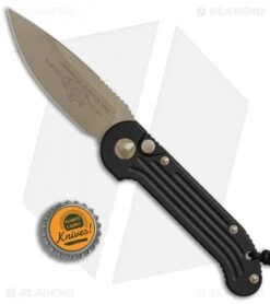 Microtech LUDT Automatic Knife Black (3.4" Bronze) 135-13 -Benchmade Store Microtech LUDT black bronze bronze BHQ 77283 jr bottlecap