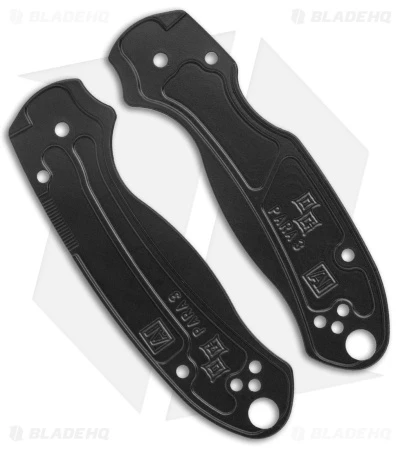 Original GOAT Spyderco Para 3 Replacement Scales - OG1/Aluminum/Black Original GOAT Spyderco Para 3 Replacement Scales - OG1/Aluminum/Black -Benchmade Store Original Goat Spyderco Para 3 Replacement Scales OG1 Aluminum Black BHQ 177731 jr back