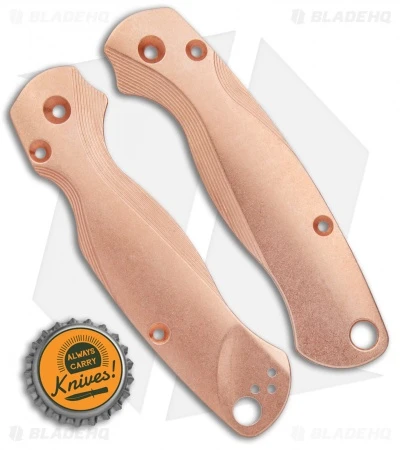 Flytanium Custom Copper Lotus Scales for Spyderco Paramilitary 2 Flytanium Custom Copper Lotus Scales For Spyderco Paramilitary 2 -Benchmade Store PM2 Lotus Scales Copper SW BHQ 124125 jr bottlecap