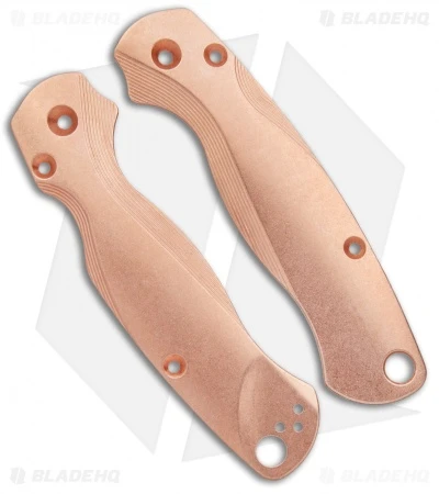 Flytanium Custom Copper Lotus Scales for Spyderco Paramilitary 2 Flytanium Custom Copper Lotus Scales For Spyderco Paramilitary 2 -Benchmade Store PM2 Lotus Scales Copper SW BHQ 124125 jr