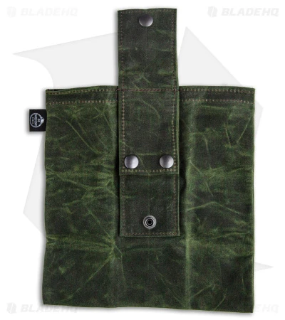 PNW Bushcraft Rugged Waxed Foraging Pouch Hip Bag - OD Green Canvas PNW Bushcraft Rugged Waxed Foraging Pouch Hip Bag - OD Green Canvas -Benchmade Store PNWBushcraft Green OD Green Waxed Canvas Hip Pouch BHQ 176411 jr back