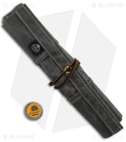 PNW Bushcraft Maple Pocket Knife Roll Waxed Canvas - Gray -Benchmade Store PNWBushcraft Maple Pocketknife Roll Gray Waxed Canvas BHQ 176416 jr bottlecap