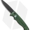 Piranha Tactical Green Pocket Automatic Knife (3.2" Black Plain) 2 Piranha Tactical Green Pocket Automatic Knife (3.2" Black Plain) -Benchmade Store Piranha P 1 Pocket Auto Green Tactical Black BHQ 1101 jr
