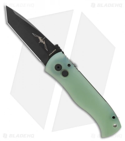 Emerson Pro-Tech CQC-7 Tanto Automatic Knife Jade G-10 (3.25" Black) Emerson Pro-Tech CQC-7 Tanto Automatic Knife Jade G-10 (3.25" Black) -Benchmade Store Pro Tech Emerson CQC7 Tanto Automatic Knife Jade Black G 10 BHQ 125100 LS