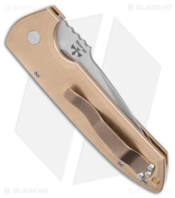 Protech Les George Rockeye Automatic Knife Bronze (3.375" SW/Satin) 4 Protech Les George Rockeye Automatic Knife Bronze (3.375" SW/Satin) -Benchmade Store Pro Tech Les George Rockeye Auto Bronze SW Satin BHQ 180160 jr side