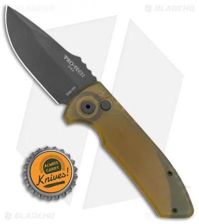 Pro-Tech Les George SBR Automatic Knife Amber Ultem (2.6" Black) Pro-Tech Les George SBR Automatic Knife Amber Ultem (2.6" Black) -Benchmade Store Pro Tech Les George SBR Auto Amber Ultem Black BHQ 137573 jr bottlecap