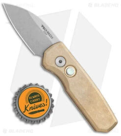 Pro-Tech Runt 5 Wharncliffe Automatic Knife Bronze Aluminum (2.10" SW) -Benchmade Store Pro Tech Runt 5 Wharncliffe SW Bronze SW BHQ 140587 jr bottlecap