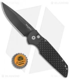 Pro-Tech TR-3 Automatic Knife Black Fish Scales (3.5" DLC S45VN) Exclusive 5 Pro-Tech TR-3 Automatic Knife Black Fish Scales (3.5" DLC S45VN) Exclusive -Benchmade Store Pro Tech Tactical Response TR 3 Black Fish Scales DLC BHQ 136861 jr bottlecap