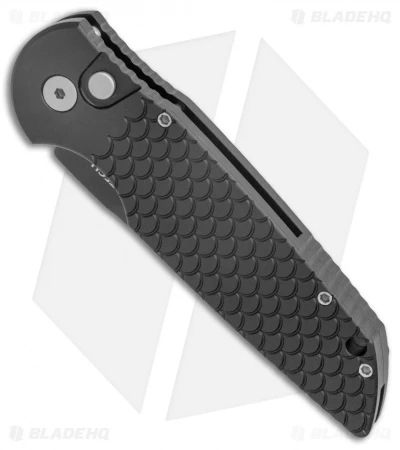 Pro-Tech TR-3 Automatic Knife Black Fish Scales (3.5" DLC S45VN) Exclusive Pro-Tech TR-3 Automatic Knife Black Fish Scales (3.5" DLC S45VN) Exclusive -Benchmade Store Pro Tech Tactical Response TR 3 Black Fish Scales DLC BHQ 136861 jr spine