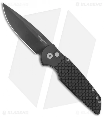 Pro-Tech TR-3 Automatic Knife Black Fish Scales (3.5" DLC S45VN) Exclusive Pro-Tech TR-3 Automatic Knife Black Fish Scales (3.5" DLC S45VN) Exclusive -Benchmade Store Pro Tech Tactical Response TR 3 Black Fish Scales DLC BHQ 136861 jr