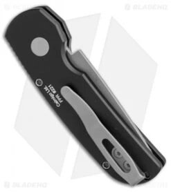 Pro-Tech Calmigo CA Legal Automatic Knife (1.9" Bead Blast Serr) -Benchmade Store Protech Calmigo black bb serr BHQ 52219 er side