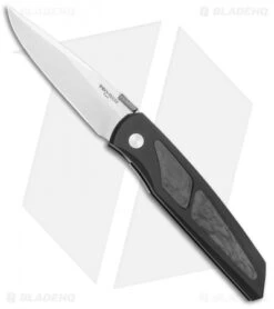 Pro-Tech Harkins ATAC D/A Automatic Knife Black/Marble CF (3.25" Stonewash)