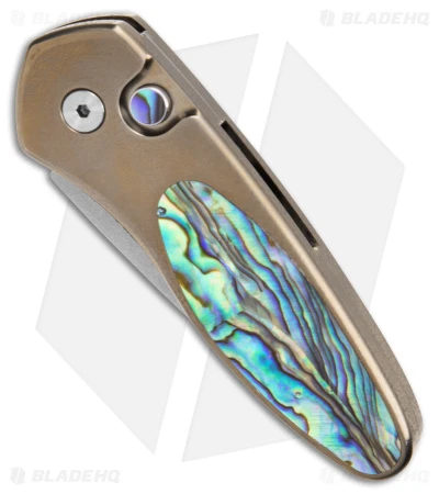 Pro-Tech Sprint Custom Automatic Knife Bronze/ Abalone (1.95" Stonewash) Pro-Tech Sprint Custom Automatic Knife Bronze/ Abalone (1.95" Stonewash) -Benchmade Store Protech Sprint Custom AK Bronze Abalone 1in SW BHQ 181399 td spine
