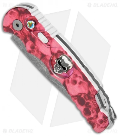 Pro-Tech TR-5 Skull Tactical Response Auto Knife Red Skulls (3.25" Acid SW) Pro-Tech TR-5 Skull Tactical Response Auto Knife Red Skulls (3.25" Acid SW) -Benchmade Store Protech TR 5 Skull Tactical Response Auto Red Skulls Acid SW BHQ 107360 jr spine