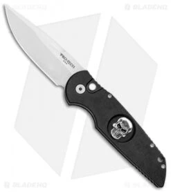 Pro-Tech Tactical Response TR-3 Knife Sterling Silver Skull (3.5" Satin) TR-3.71