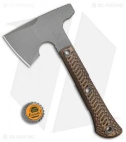 RMJ Tactical Mini Jenny Hammer Poll 9.5" Tomahawk Axe Brown G-10 (Cerakote) -Benchmade Store RMJ Tactical Mini Jenny Hammer Poll Tomahawk Axe Brown G10 Cerakote BHQ 81085 er bottlecap