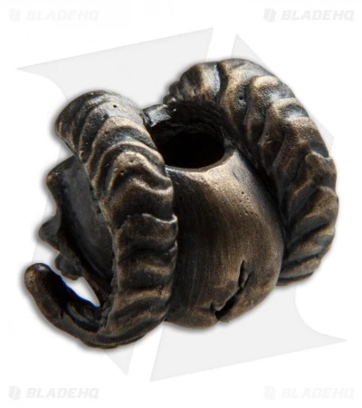 RUS Beads Shop Daemon Skull Lanyard Bead - Bronze RUS Beads Shop Daemon Skull Lanyard Bead - Bronze -Benchmade Store RUS Beads Shop Deaman Skull Lanyard Bead Bronze BHQ 72176 jr back