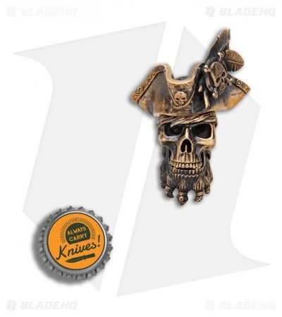 RUS Beads Shop Pirate Captain w/ Removable Hat Lanyard Bead - Bronze RUS Beads Shop Pirate Captain W/ Removable Hat Lanyard Bead - Bronze -Benchmade Store RUS Beads Shop Pirate Captain Removable Hat Lanyard Bead Bronze BHQ 87104 er bottlecap