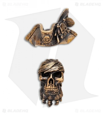 RUS Beads Shop Pirate Captain w/ Removable Hat Lanyard Bead - Bronze RUS Beads Shop Pirate Captain W/ Removable Hat Lanyard Bead - Bronze -Benchmade Store RUS Beads Shop Pirate Captain Removable Hat Lanyard Bead Bronze BHQ 87104 er side