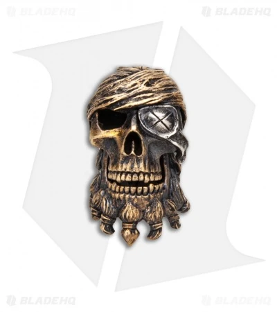 RUS Beads Shop Pirate Captain w/ Removable Hat Lanyard Bead - Bronze/Siliver RUS Beads Shop Pirate Captain W/ Removable Hat Lanyard Bead - Bronze/Siliver -Benchmade Store RUS Beads Shop Pirate Captain Removable Hat Lanyard Bead Bronze Silver BHQ 87103 er side