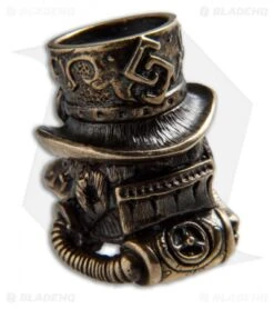 RUS Beads Shop Plague Doktor Lanyard Bead - Bronze -Benchmade Store RUS Beads Shop Plague Doctor Lanyard Bead Bronze BHQ 72165 jr back