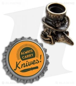 RUS Beads Shop Plague Doktor Lanyard Bead - Bronze -Benchmade Store RUS Beads Shop Plague Doctor Lanyard Bead Bronze BHQ 72165 jr bottlecap