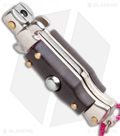 SKM Italian Stiletto Keychain Automatic Knife Brown/Pink (1.125" Satin) SKM Italian Stiletto Keychain Automatic Knife Brown/Pink (1.125" Satin) -Benchmade Store SKM Italian Stiletto Keychain Auto Brown Pink Satin BHQ 102937 jr spine