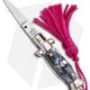 SKM Italian Stiletto Keychain Automatic Knife Marble/Pink (1.125" Satin) 2 SKM Italian Stiletto Keychain Automatic Knife Marble/Pink (1.125" Satin) -Benchmade Store SKM Italian Stiletto Keychain Auto Marble Pink Satin BHQ 102938 jr
