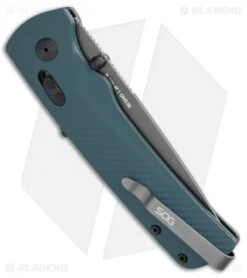SOG Flash AT-XR Lock Knife Urban Gray GRN (3.45" Dark Gray) 4 SOG Flash AT-XR Lock Knife Urban Gray GRN (3.45" Dark Gray) -Benchmade Store SOG Flash Mk3 ATXR Lock Urban Gray Blue Gray BHQ 105724 jr side