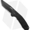 SOG Knives SOG-TAC AU Tanto Automatic Knife Black Aluminum (3.4" Black Serr) -Benchmade Store SOG Knives SOG TAC AU Auto Tanto Black Black Serr BHQ 119261 jr