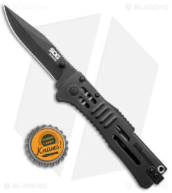 SOG SlimJim Black Assisted Opening Knife (3.18" Black Plain) SJ-32 5 SOG SlimJim Black Assisted Opening Knife (3.18" Black Plain) SJ-32 -Benchmade Store SOG SlimJim Black Assisted Opening Black BHQ 11534 jr bottlecap