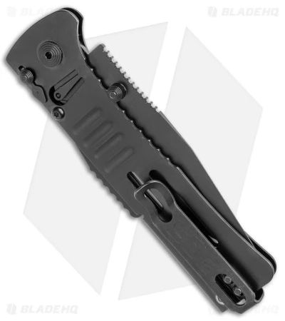 SOG SlimJim Black Assisted Opening Knife (3.18" Black Plain) SJ-32 SOG SlimJim Black Assisted Opening Knife (3.18" Black Plain) SJ-32 -Benchmade Store SOG SlimJim Black Assisted Opening Black BHQ 11534 jr side