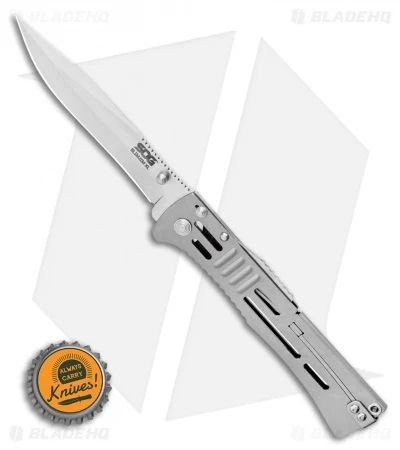 SOG SlimJim XL Bead Blast Assisted Opening Knife (4.18" Satin) SJ-51 SOG SlimJim XL Bead Blast Assisted Opening Knife (4.18" Satin) SJ-51 -Benchmade Store SOG SlimJim XL Bead Blast Assisted Opening Knife 4.18 Satin SJ 51 BHQ 11536 LS Bottlecap