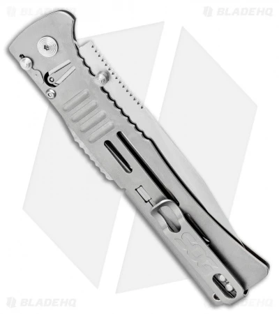 SOG SlimJim XL Bead Blast Assisted Opening Knife (4.18" Satin) SJ-51 SOG SlimJim XL Bead Blast Assisted Opening Knife (4.18" Satin) SJ-51 -Benchmade Store SOG SlimJim XL Bead Blast Assisted Opening Knife 4.18 Satin SJ 51 BHQ 11536 LS Side