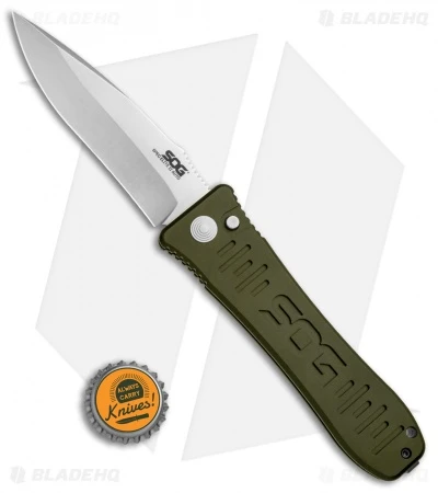 SOG Knives Spec Elite II Large Automatic Knife OD Green (4" Satin) SE-61OD SOG Knives Spec Elite II Large Automatic Knife OD Green (4" Satin) SE-61OD -Benchmade Store SOG Spec Elite II Large OD Green Satin SE 61OD BHQ 70989 jr bottlecap