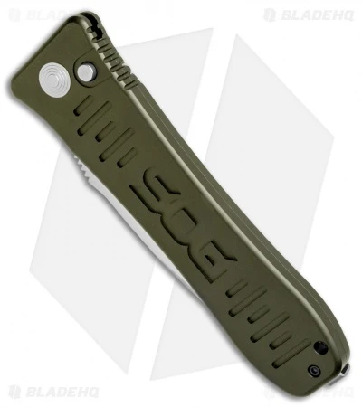 SOG Knives Spec Elite II Large Automatic Knife OD Green (4" Satin) SE-61OD SOG Knives Spec Elite II Large Automatic Knife OD Green (4" Satin) SE-61OD -Benchmade Store SOG Spec Elite II Large OD Green Satin SE 61OD BHQ 70989 jr spine